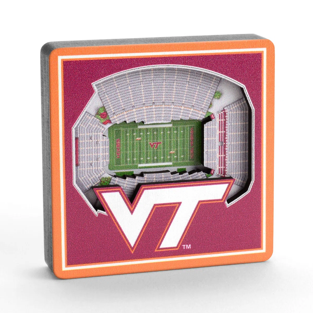YouTheFan NCAA Virginia Tech Hokies Aimants 3D StadiumView - Lane Stadium Worsham Field