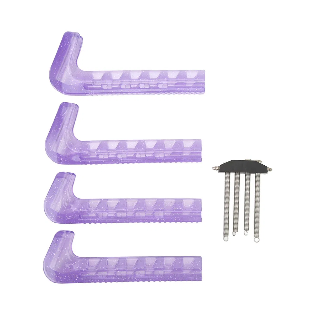 Protège-Patins, Protecteur de Lame de Patin à Glace en Silicone Facile à Utiliser pour Patins de Hockey(Violet)
