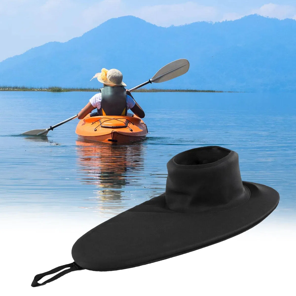 rockible Couverture Universelle Jupe de Pulvérisation de Jet de Kayak du Néoprène pour L'équipement