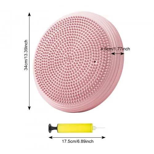 Coussin D'équilibre Balance Board, Améliore La Posture Assise et La Stabilité de L'attention Disque D'équilibre, Coussin Air Gonflable Coussin d’Assise et Équilibre, pour Gymnastique, Yoga