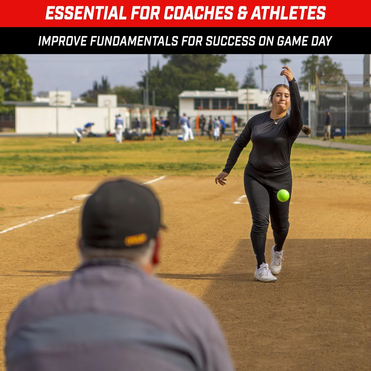 GoSports Plyometric Weighted Balls for Baseball & Softball Training 6 Pack - Variable Weight Balls to Improve Power and Mechanics, Choose Your Set