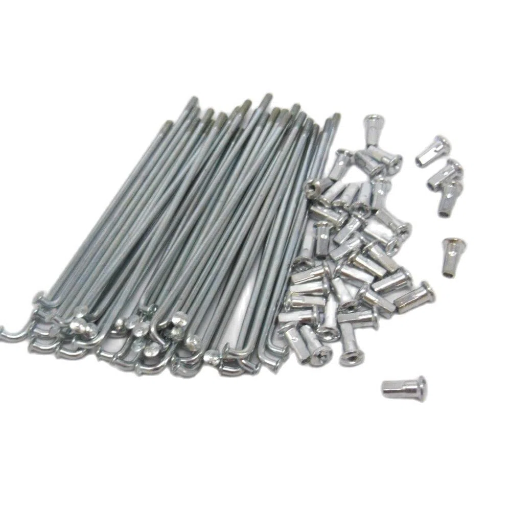 Vélo électrique 10 g de diamètre 3,0 mm de longueur, rayons de 45 à 220 mm + embouts 36 pièces/lot (135 mm)