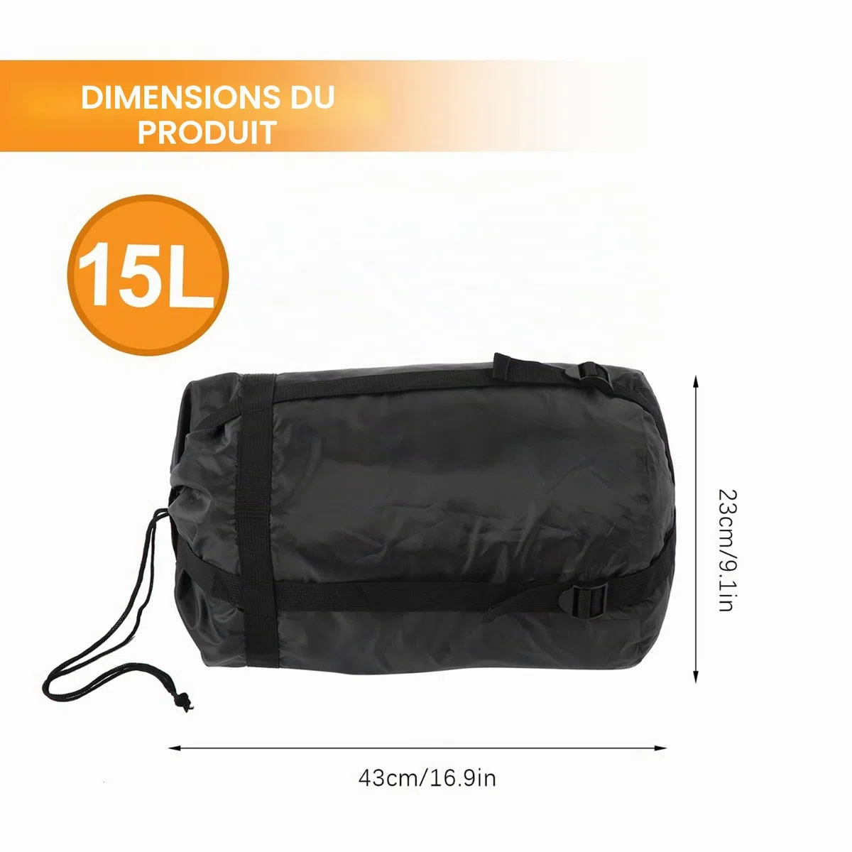 OUKENS Sac de Compression, 2 pièces Oxford Tissu en Plein Air Camping Sac de Couchage Imperméable Voyage Adulte Compression Sac de Rangement pour Vêtements Camping Voyage Randonnée