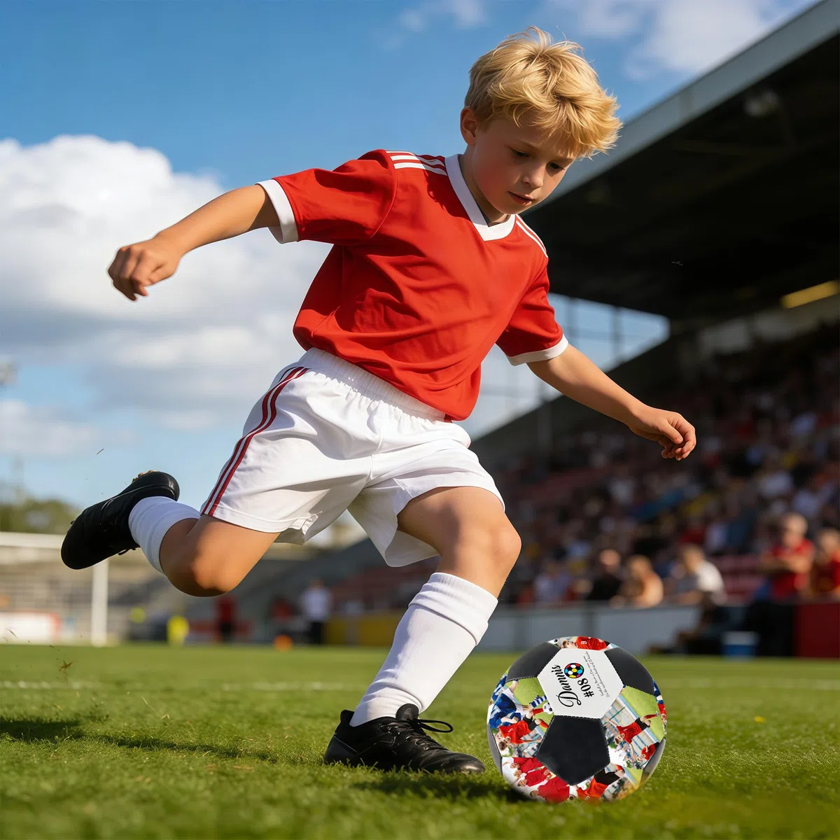 Ballon de Football Personnalisé avec Photo et Nom - Cadeau Unique pour Papa, Fils, Fan et Entraîneur - Anniversaire, Fête des Pères, Diplôme - Idée Cadeau Football Personnalisable