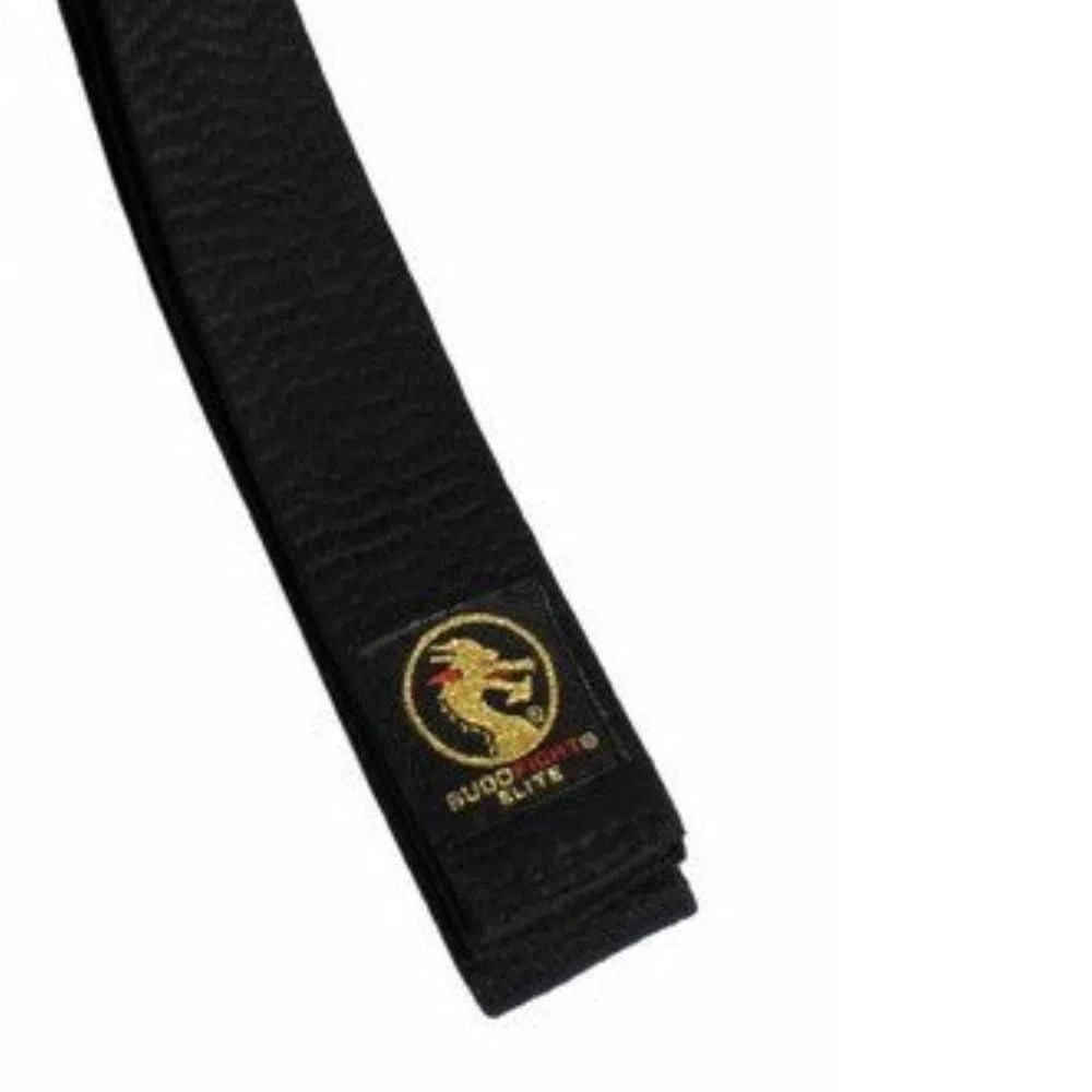 BUDOFIGHT Ceinture de karaté Élite Noire