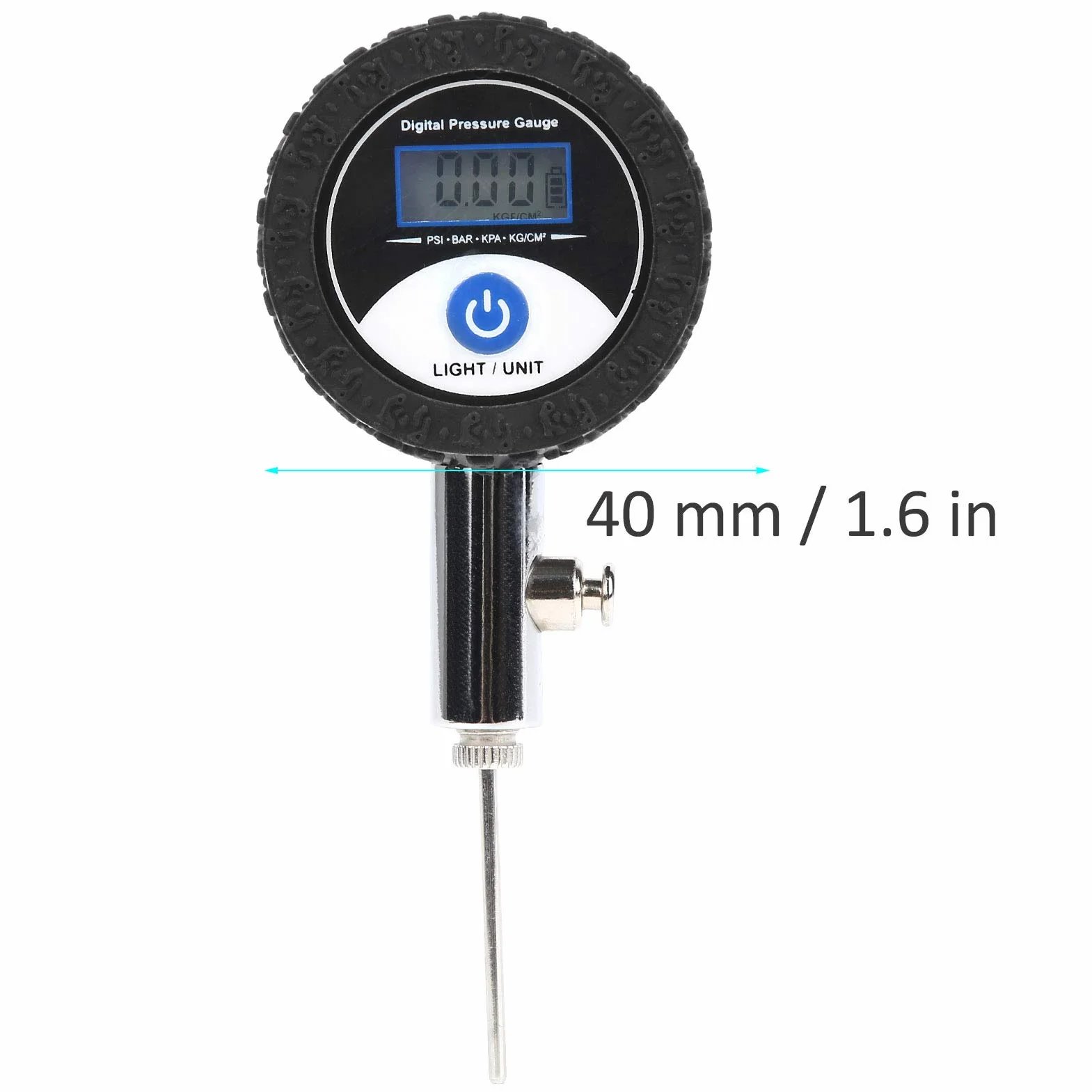 Manomètre Numérique à Bille en Métal avec Affichage Numérique, Baromètre Portable pour Ballon de Football idéal pour Basket-ball, Football, Volley-ball