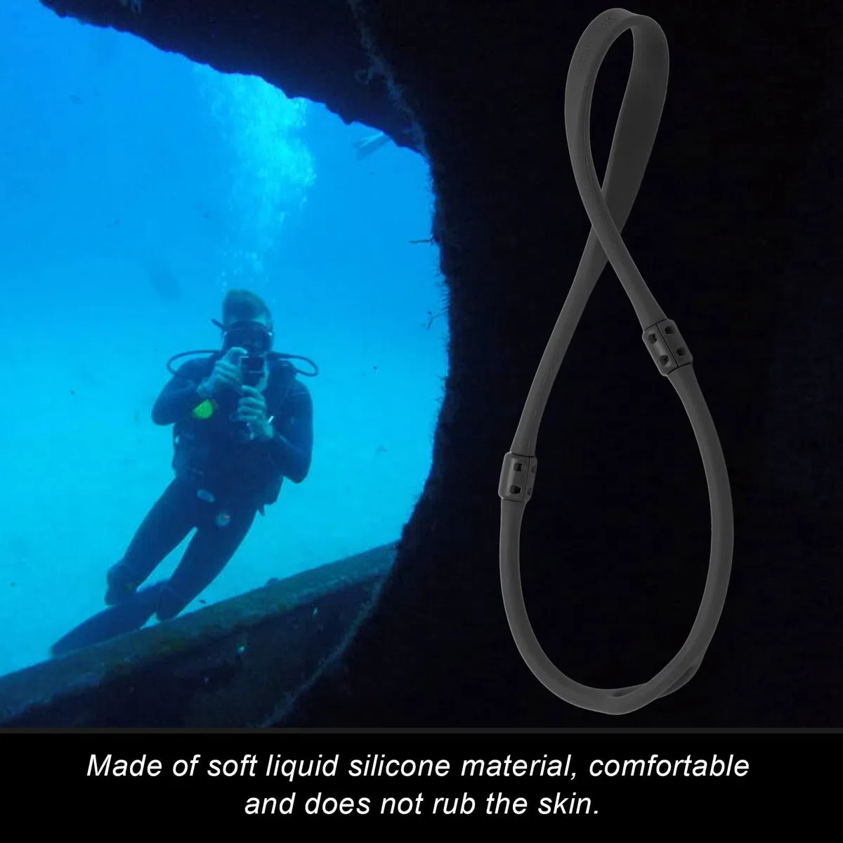 Support de Détendeur en Silicone, imperméable durable antidérapant Accessoire Plongée Sous-Marine pour adultes enfants professionnels loisirs plongée snorkeling natation