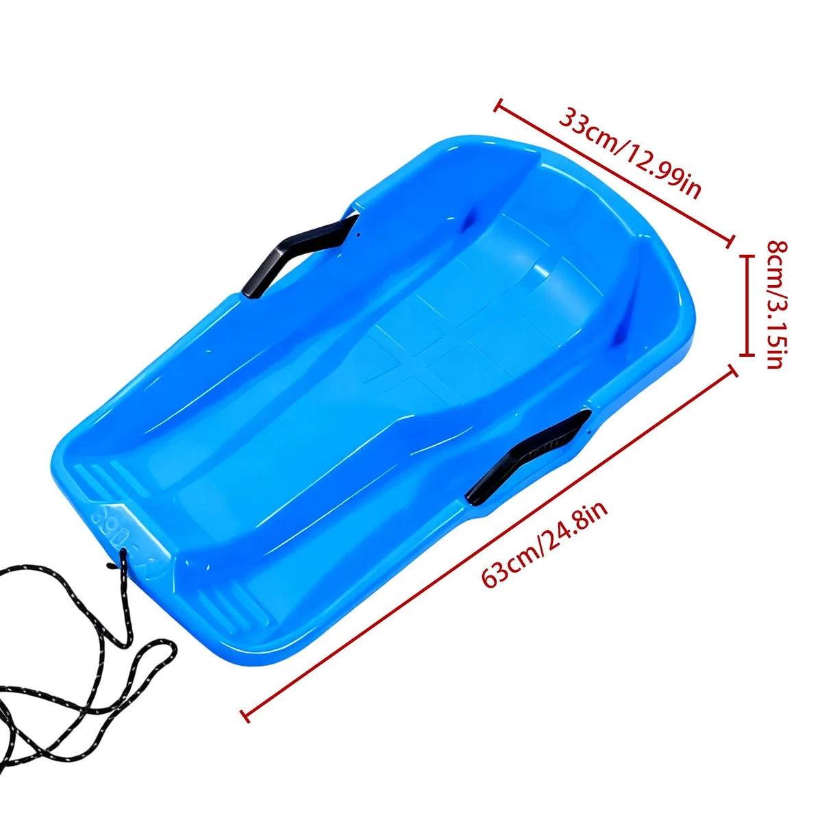 Planche de luge à neige – de luge de à grande vitesse, poignée ergonomique pour le conducteur | Équipement de loisirs pour temps froid, pelouse, , sable, adultes,