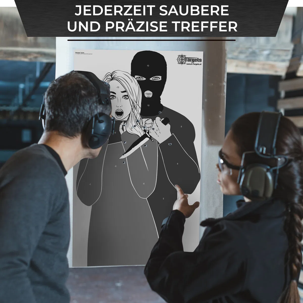Grande cible Hostage Target, 53 x 84 cm, papier 120 g/m²
