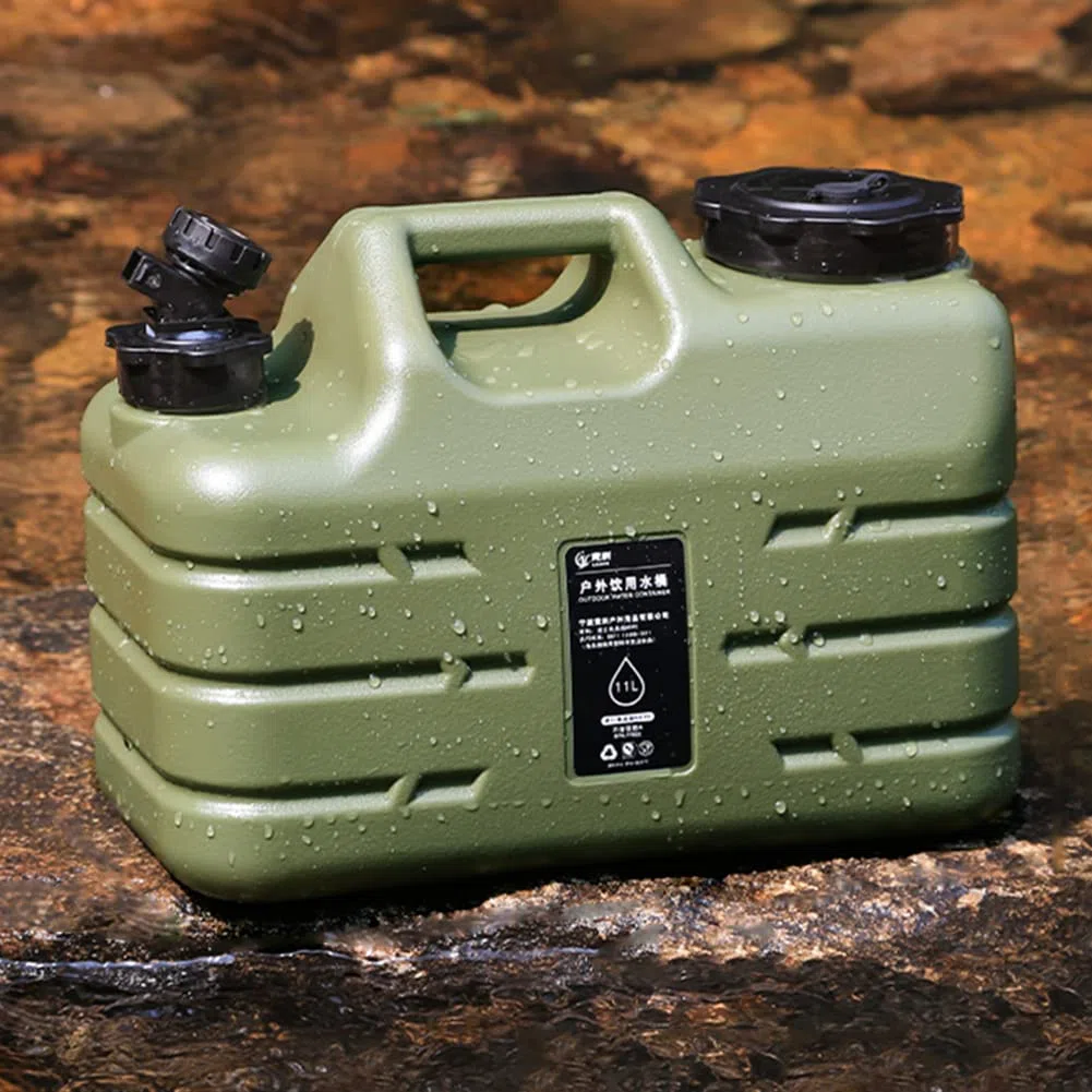 Starnearby Bidon d'eau avec Robinet 10L-25L, Réservoir d'eau Potable, Jerrican Alimentaire Camping, Conteneur d'eau sans BPA avec Robinet Amovible pour Camping, Randonnée, Barbecue, Pêche (11L)
