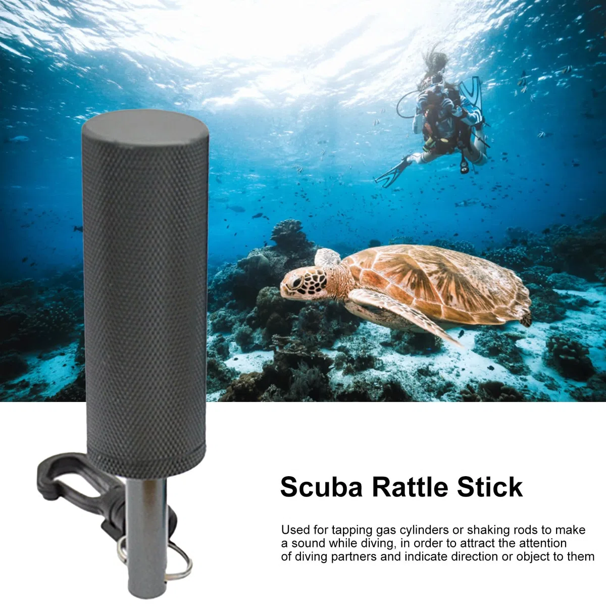 Hochet de plongée | Hochet de plongée sous-Marine en Alliage d'aluminium Cloche de Signal de plongée Dispositif de Communication sous-Marine pour la plongée - Sécurité de plongée améliorée