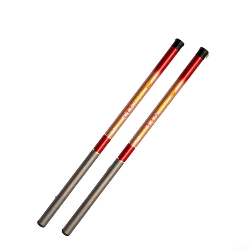 Canne à pêche télescopique FRP Stream Pole Canne de voyage compacte pour la pêche en rivière et en lac Canne légère et portable à section courte 0,8 m à 3,6 m