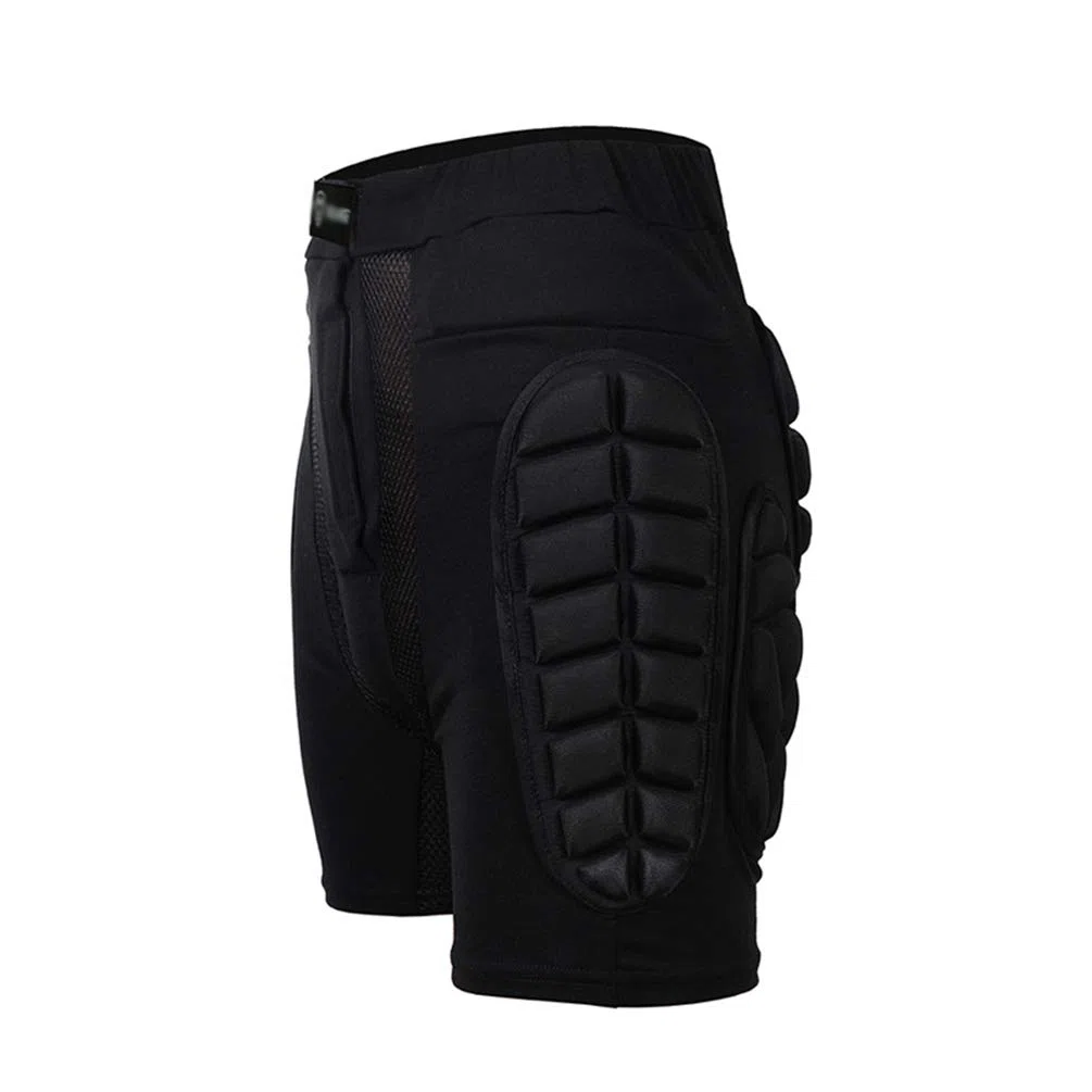 Unisex Confortable Respirant Antichoc Résistant à l'usure Short de Protection, Protection Hanche pour Cyclisme Rouleau Patinage Moto Sport Noir M