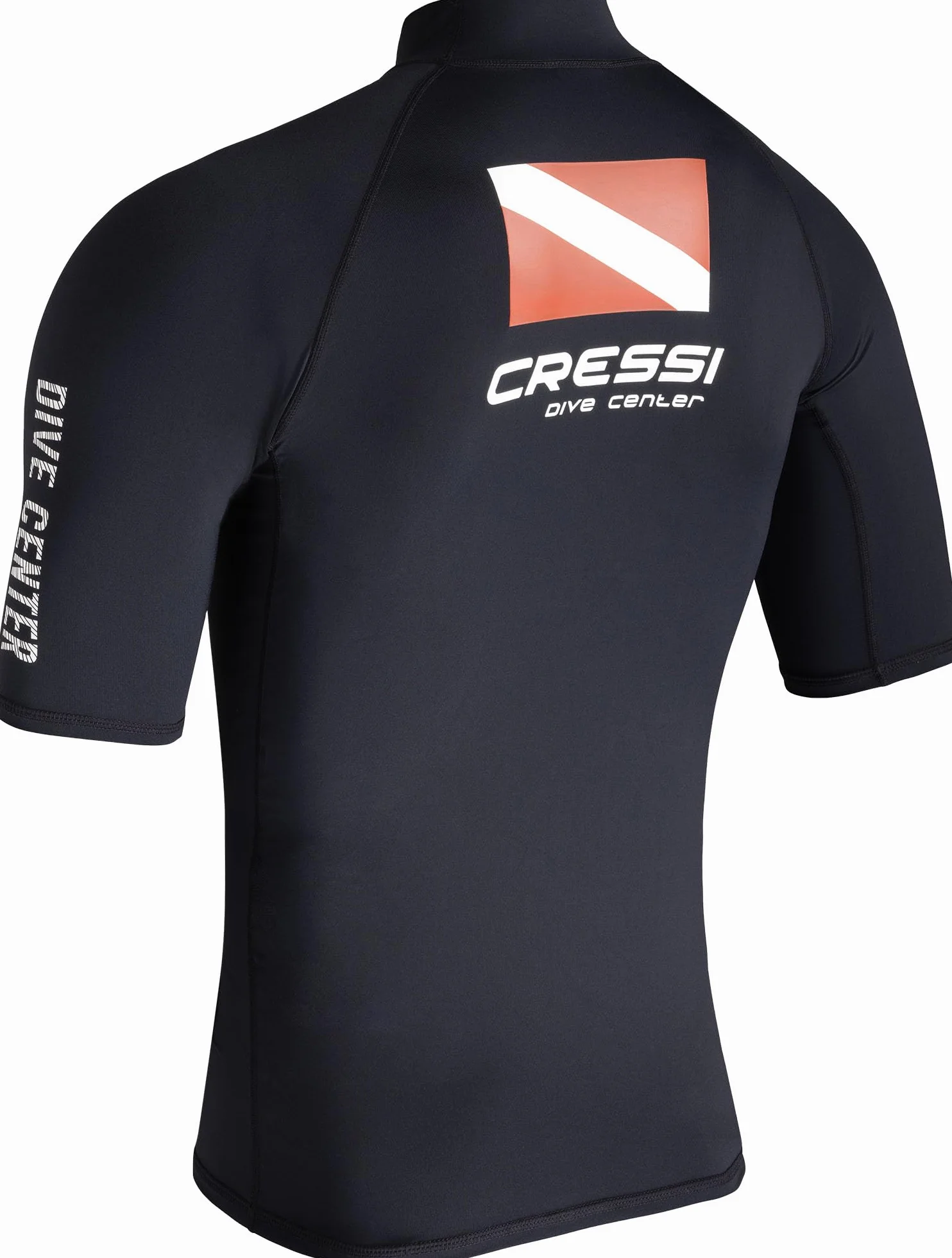Cressi Rash Guard Man Black Dive Center T-Shirt de Protection pour Hommes à Manches Courtes Homme (Lot de 1)