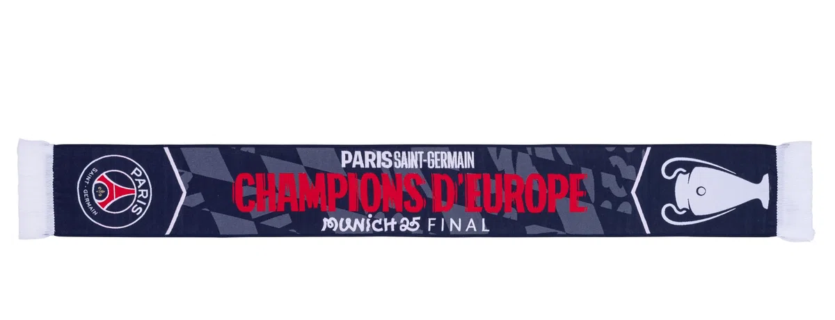 Champions League Echarpe PSG Champions d'Europe 2025 - Collection officielle - PARIS SAINT GERMAIN