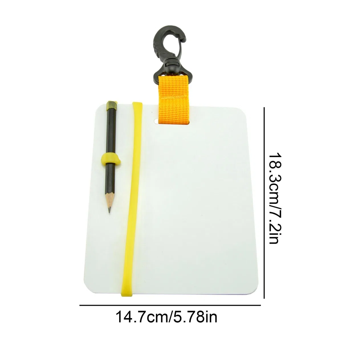 Ardoise D'écriture De Plongée - Ardoise D'écriture De Plongée Sous-Marine, Tableau D'ardoise D'écriture De Plongée De Crayon De Pince Pivotante Imperméable, Tablette De Plongée Sous-Marine, Tablette D