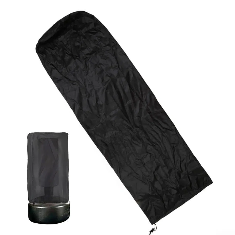 Housse de frappe imperméable à la poussière et au vent en tissu Oxford avec lanière autoportante noire