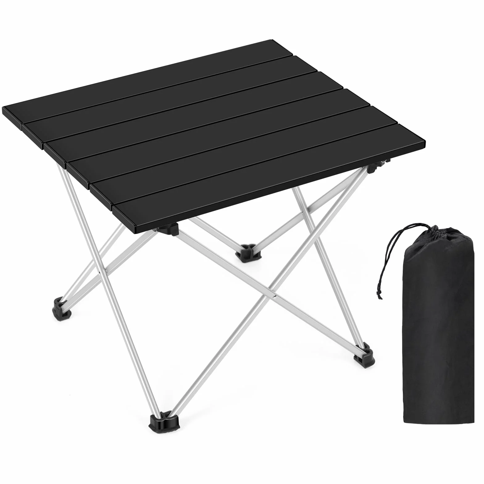LIANTRAL Table de Camping Portable, Table Pliante d'extérieur légère, Petite Table de Pique-Nique compacte en Aluminium avec Sac de Transport pour Camping, Pique-Nique, Barbecue, randonnée, pêche