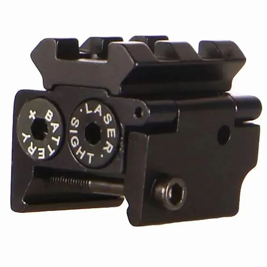 Laser JG11 Tactique avec Picatinny | Usage exclusivement Sportif. Viseur Laser avec Rail de 22 mm et Picatinny supérieur de 11 mm. Laser Ajustable en métal.
