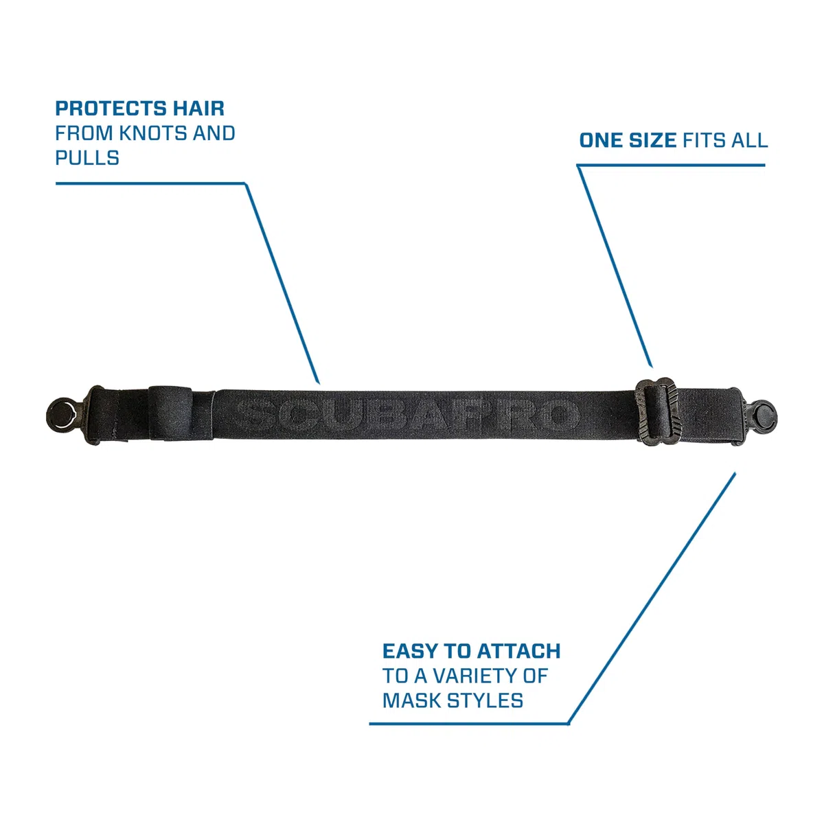 SCUBAPRO Comfort Strap Kit de détendeur pour plongée en eau froide Mixte (lot de 1)