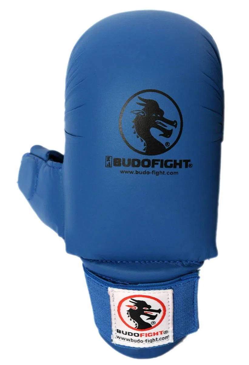 Gants de karaté homologués FFK Bleus