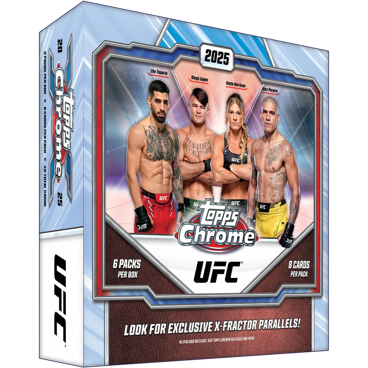 Topps Chrome UFC 2025 - Scellé en Usine - Mega Box