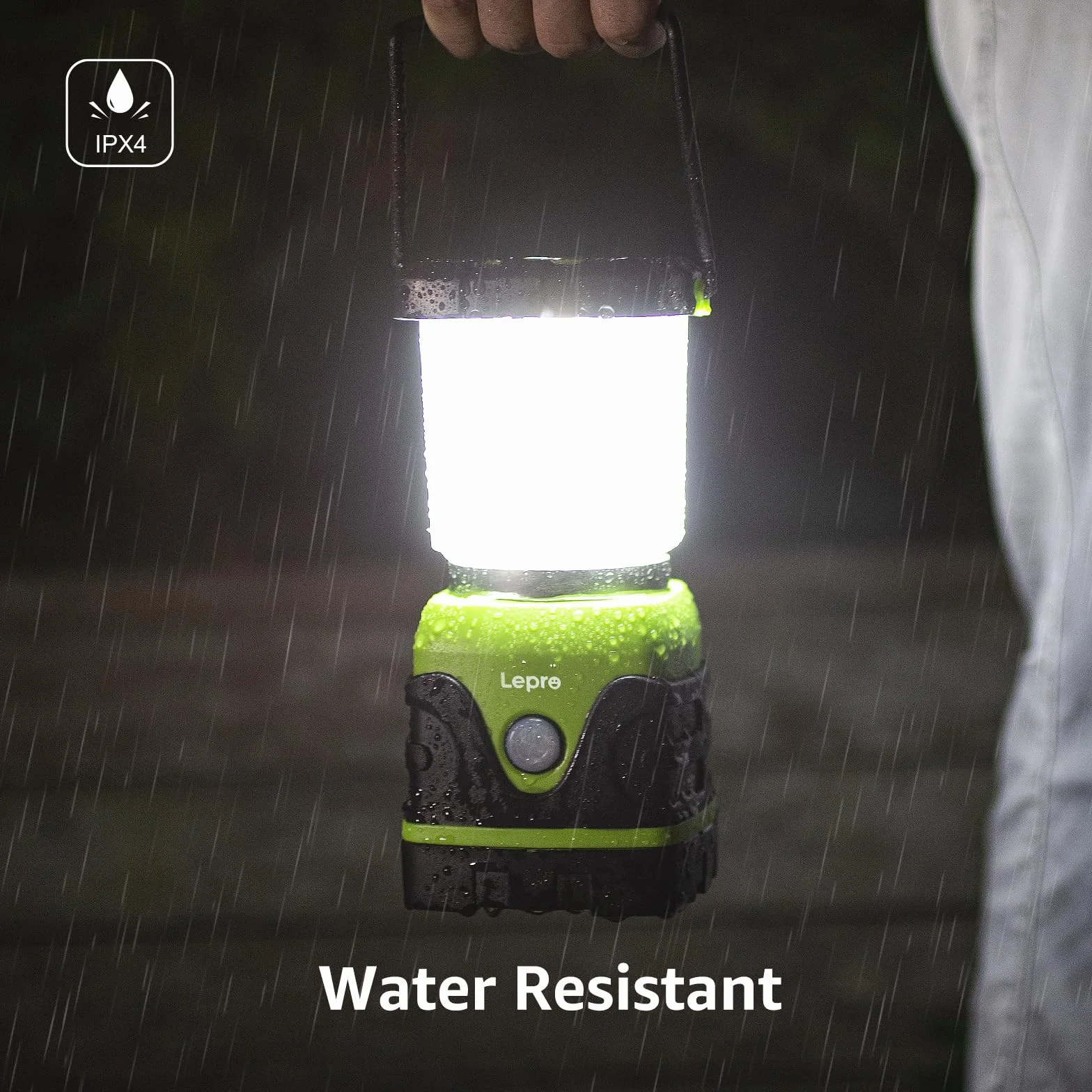 Lepro Lampe Camping LED, Lanterne Camping Puissante 1500lm, Alimentation par pile, Luminosité Réglable, Etanche, pour Camping, Bricolage, Urgence, Secours, Garage, Cave