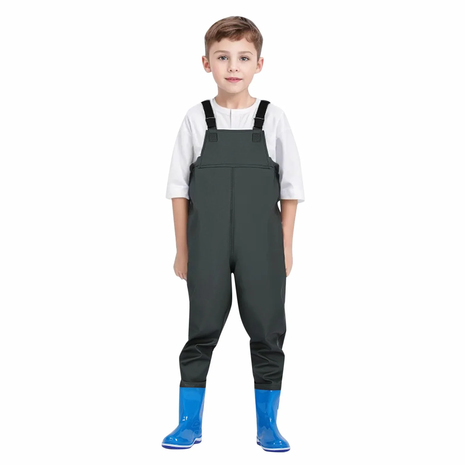 Generisch Waders pour enfants, cuissardes de pêche, pour tout-petits, imperméables pour la chasse avec bottes