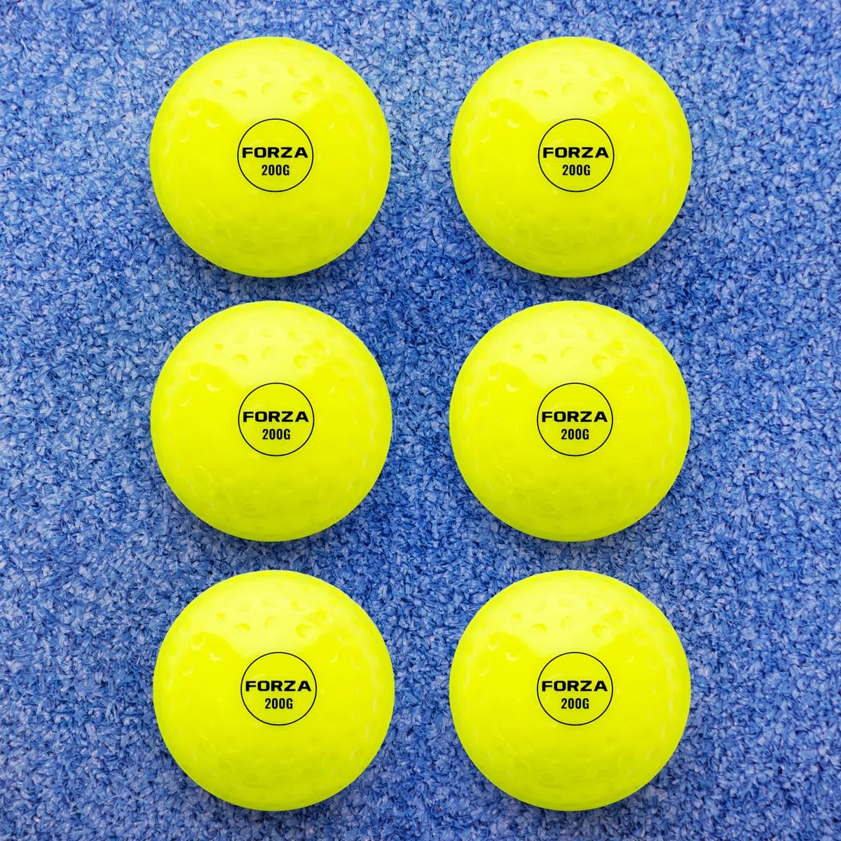 FORZA Balle de Hockey sur Gazon de 200 G | Équipement d'Entraînement | Pack de 1 ou 6 Balles