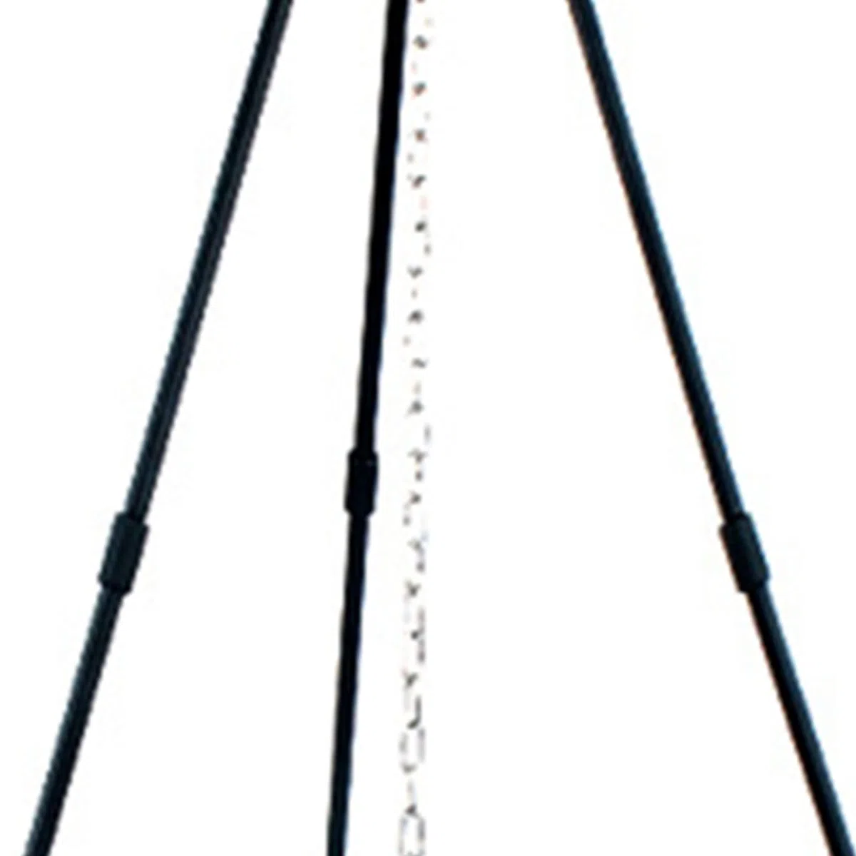 Topyond Trépied De Cuisine Pliable pour Feu De Camp - Accessoires De Camping pour Trépied en Alliage D'aluminium avec Chaîne Et Sac De Transport - Idéal pour Le Camping en Plein Air(Noir)