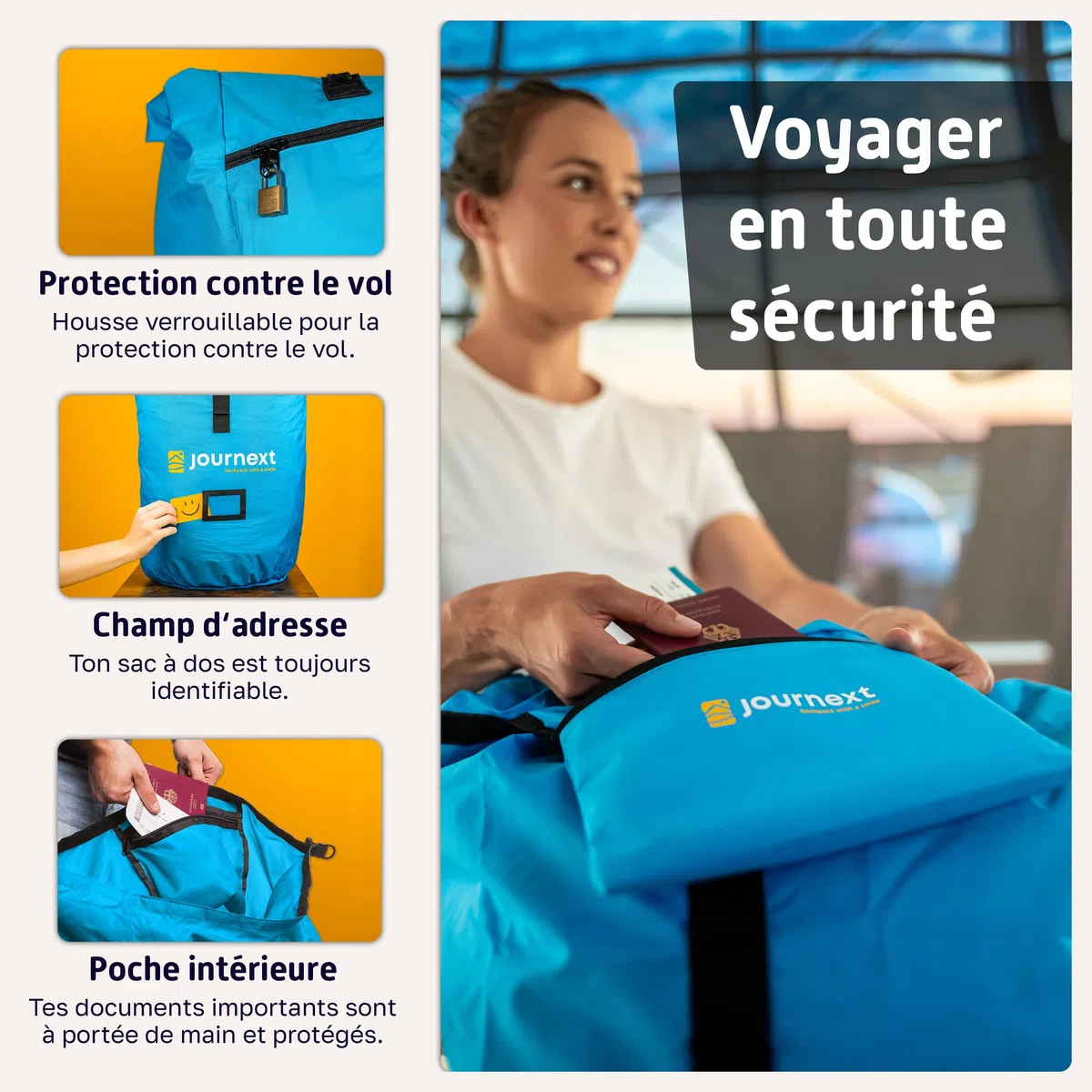 Journext Backpack Cover Sac à Dos de Protection Mixte