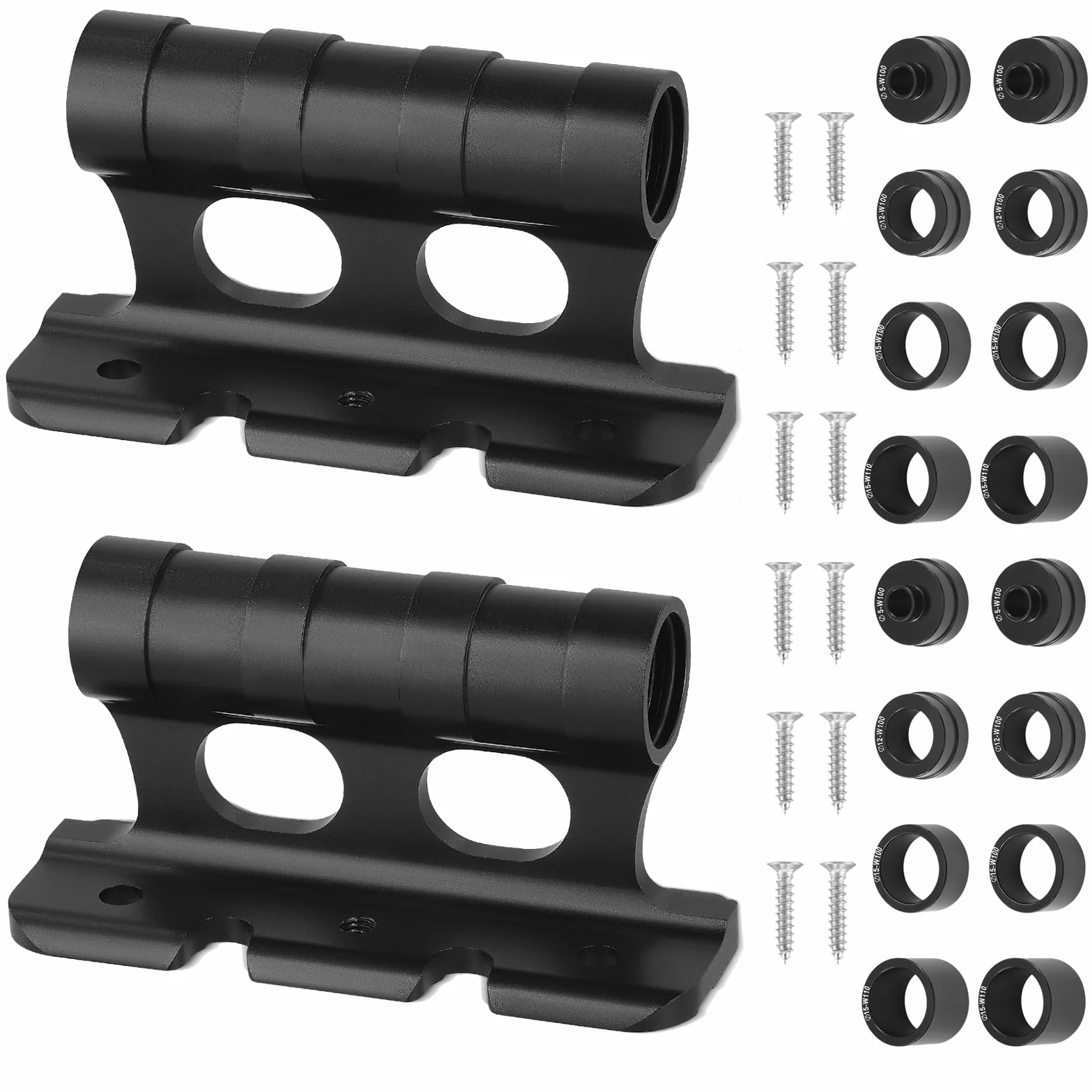 2PCS Support de Fixation de Fourche de Vélo, Support de Fourche de Vélo à Dégagement Rapide, Support Velo Voiture avec 4 Fixations Amovibles, 6 * Vis pour Remorque Ou Porte-Bagages De Camion Stockage