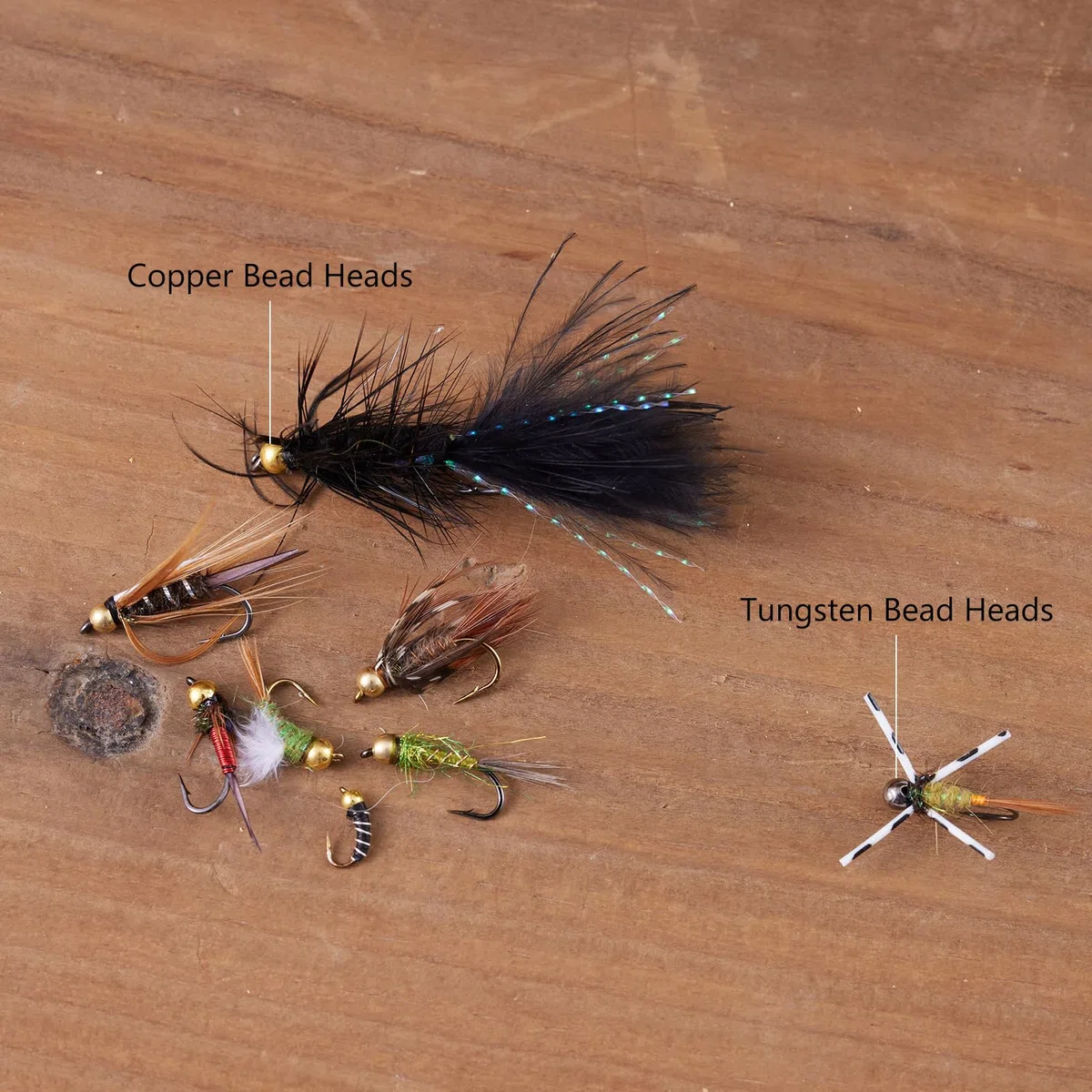 BASSDASH Mouches humides pour la pêche à la truite et au saumon avec boîte à mouches