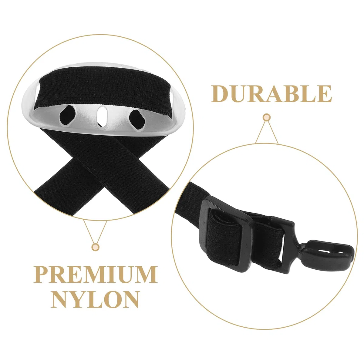 Housoutil Sangle De Menton Réglable pour Casque De Sécurité avec Boucle Élastique Protection Confort pour Travail Extérieur
