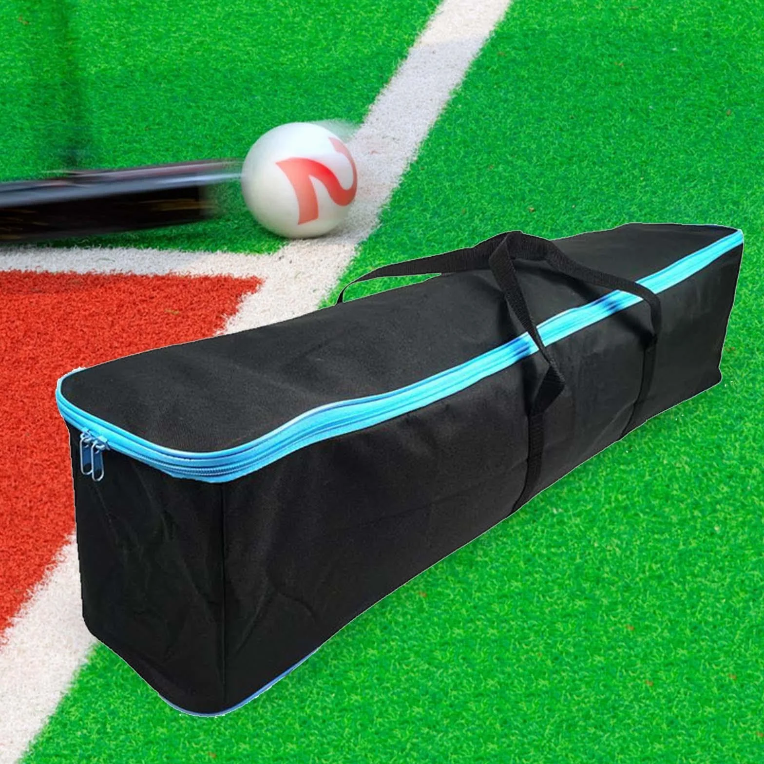 Harilla Sac de Rangement de Goalball, Housse de maillet de Croquet, Accessoires de Jeu de Croquet, Pratique de Voyage, étui étanche pour bâtons de Sport