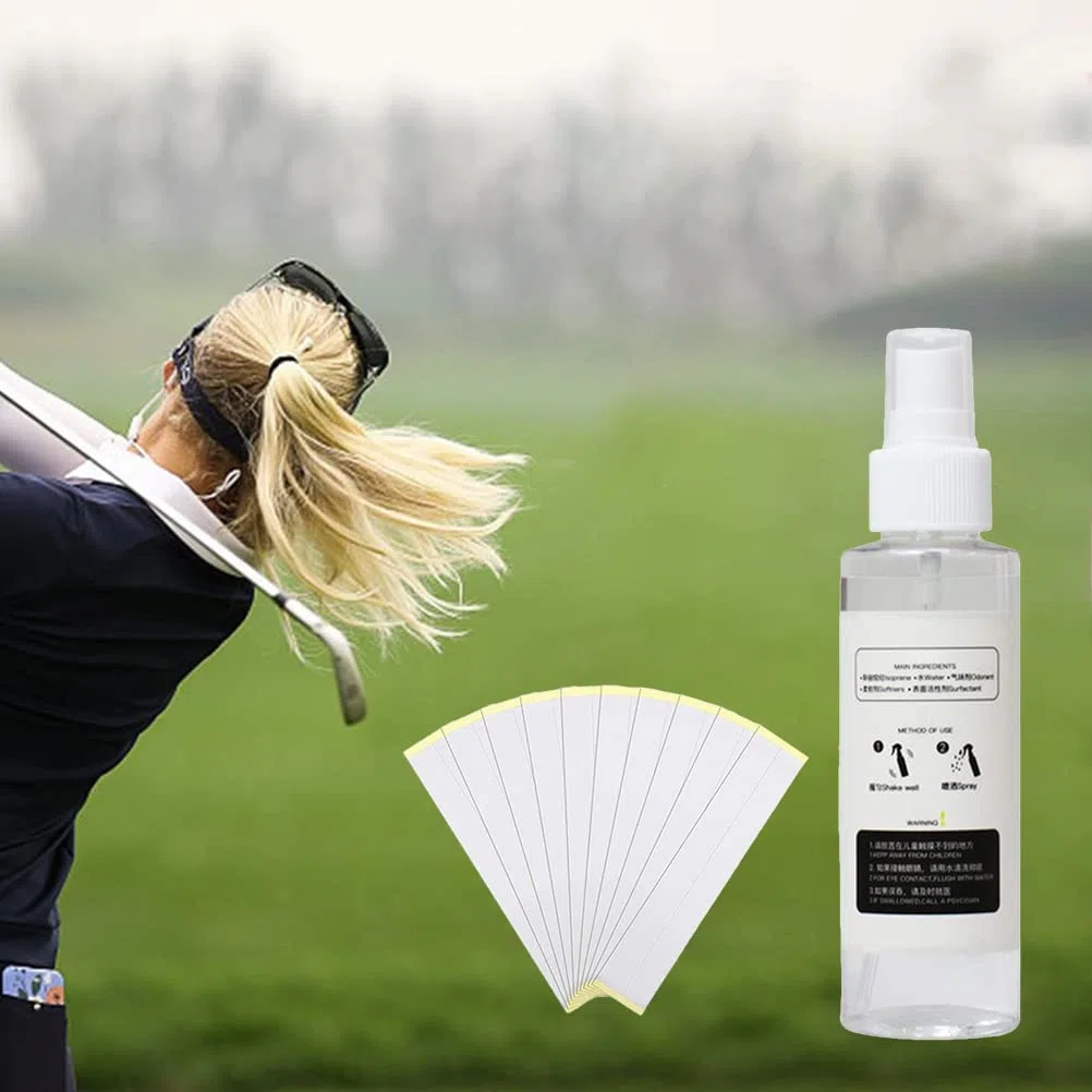Keenso Solvant pour Poignée de Club de Golf, Kit de Poignée de Golf, Bandes Adhésives pour Regrippage de Club de Golf