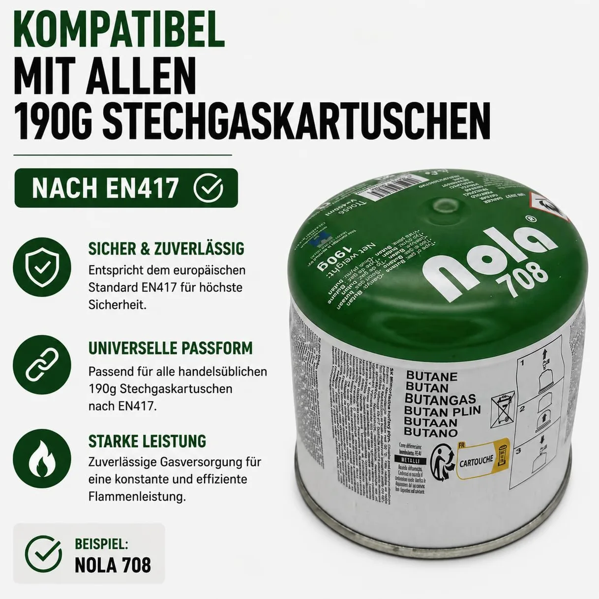 Lampe à gaz Nola avec 3 ampoules - Lampe de camping à cartouche de gaz, Lanterne à gaz d'extérieur au propane, Lampe à cartouche de gaz pour le camping, Lampe de camping Art. 930