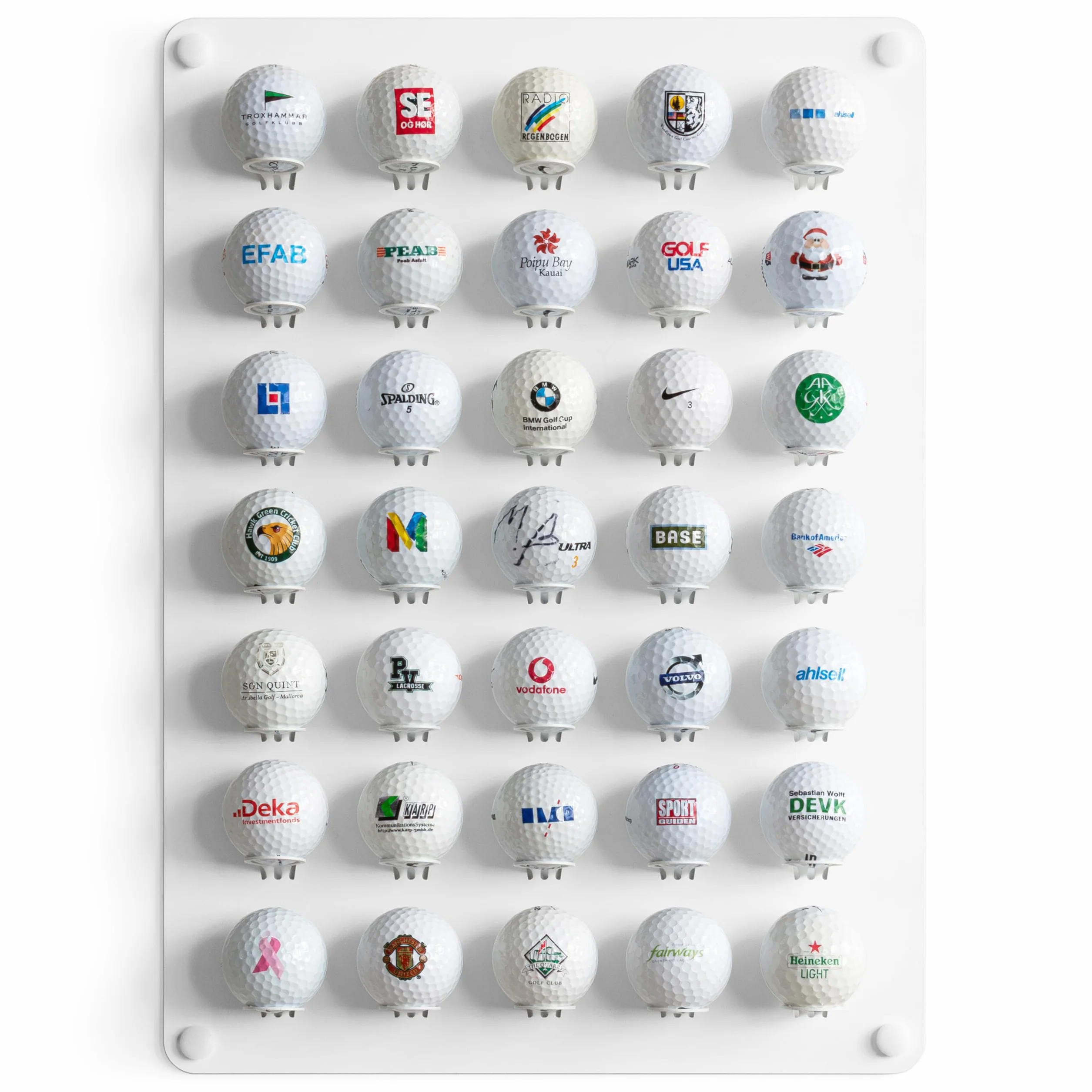 Présentoir pour balles de golf, support, étagère, organisateur, affichage, accessoire, meuble, vitrine murale pour balles de golf, cadeau pour amis.