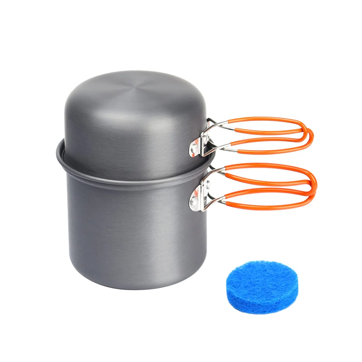 Fire-Maple FMC-207 Ensemble de Cuisine Pliant Kit de Casseroles pour Camping Comprenant Une Casserole et Un Bol, Adapté pour Une Personne en Randonnée Ultraléger de 195g