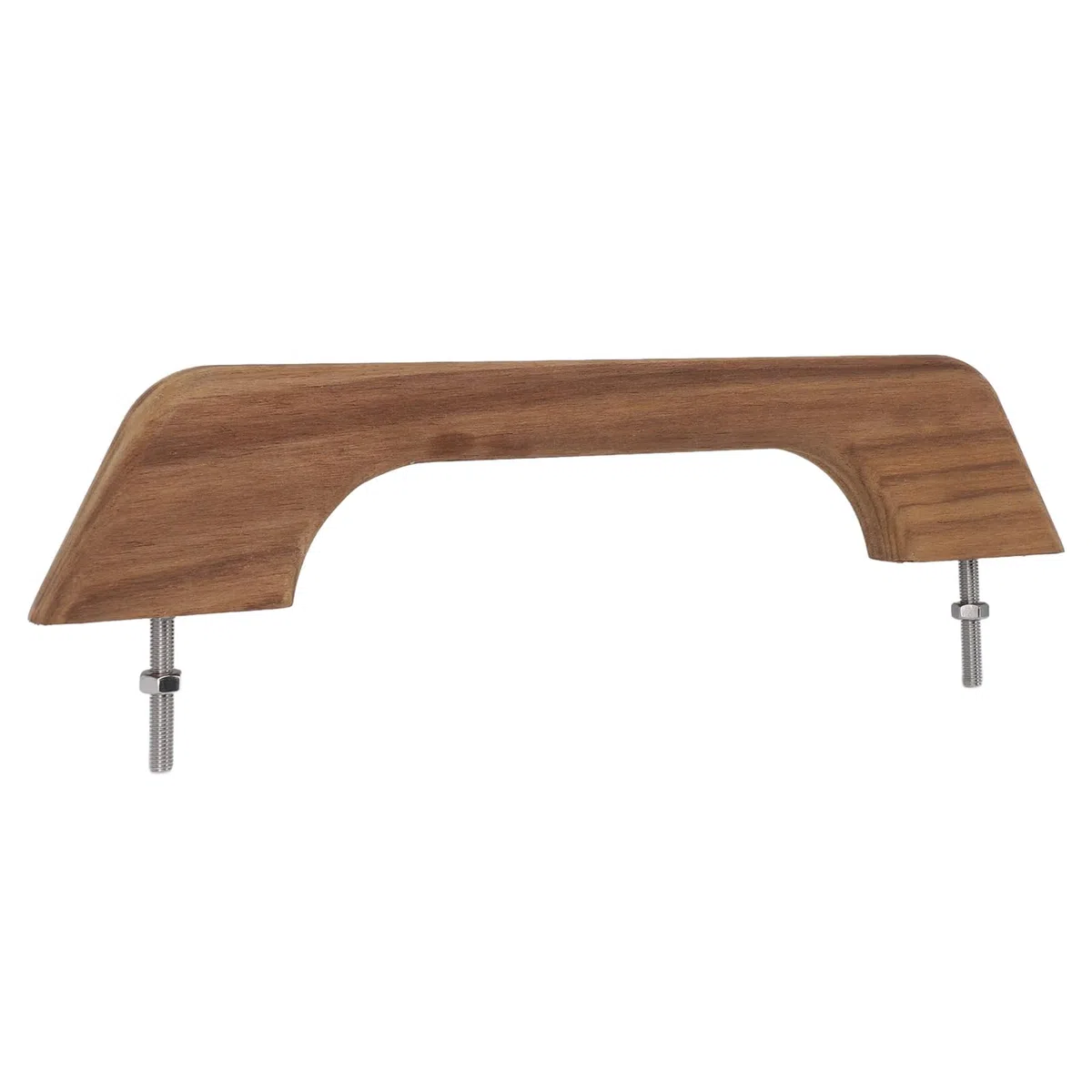 Fabater Main Courante en Teck - Boucle Simple Poignée de Maintien pour Bateau de 12 Pouces - Barre D'appui Résistant Aux Intempéries - Accessoires Marins D'accoudoir de Navigation de Plaisance de RV