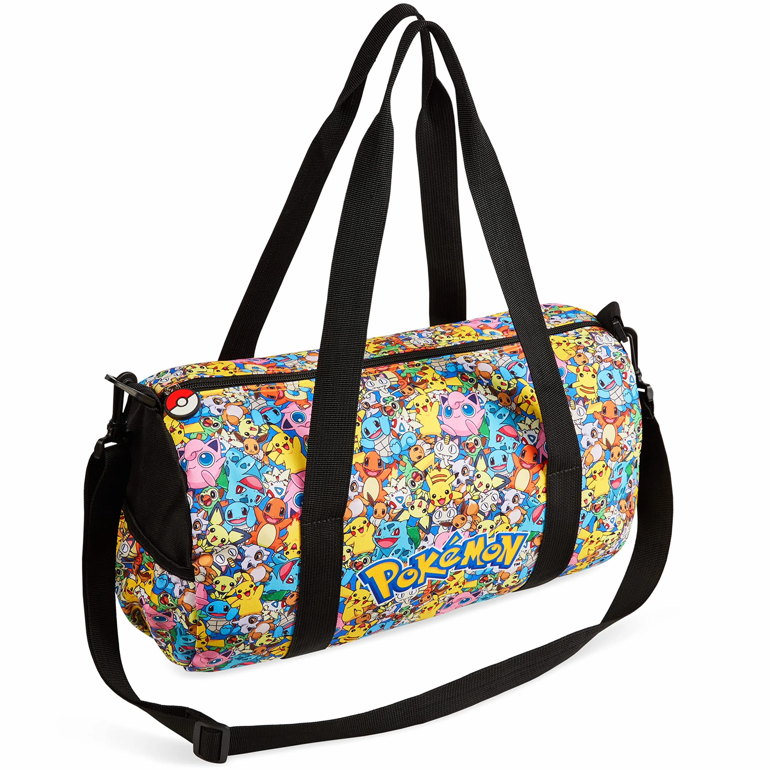 Pokemon Sac de Sport Enfant, Sac de Gym, Sac Piscine, Sac de Foot Enfant Garcon Fille, Sacs de Sport pour Enfant, Sac de Voyage, Idée Cadeau pour Fan de Pokemon Accessoire Officiel (Multi)