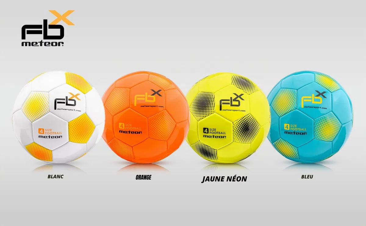 meteor Ballon de Football d’Entraînement FBX – Tailles 5/4 / 3/1 – Ballon de Foot Résistant pour Enfants, Adultes et Loisir Extérieur