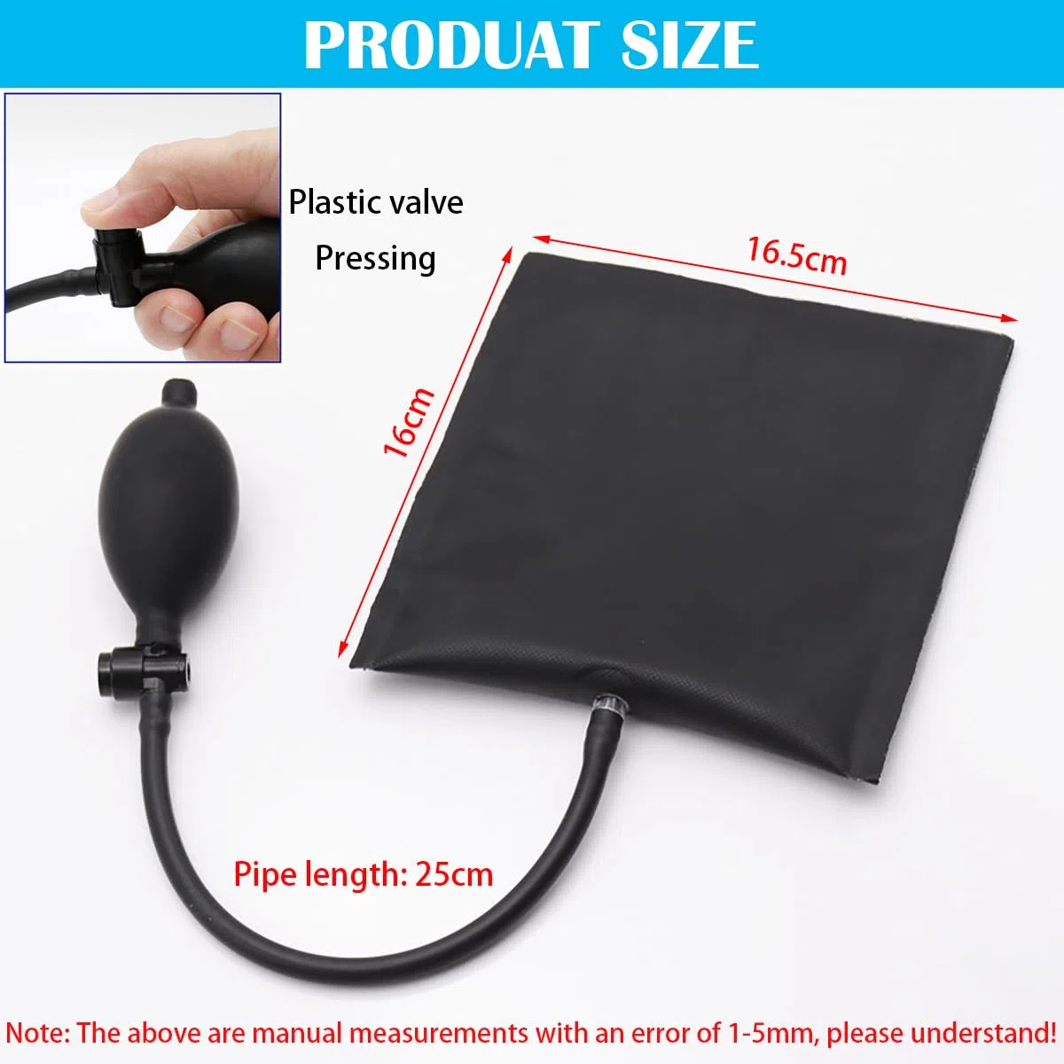 Winbag, CTRICALVER 4Pièces Coussin de Levage Gonflable, Capacité de Charge 200kg, Coussin d'air pour Installation de Porte et Fenêtre à la Maison Réparation de Voiture Fixation d'équipement Électrique