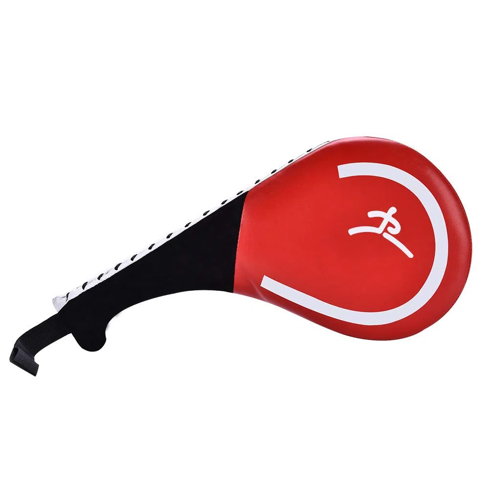 BORDTRACT Raquette Taekwondo, Coussin De Frappe De Kickboxing En Mousse Haute Densité Durable, Cible De Karaté, Équipement D'entraînement Pour Arts Martiaux, TKD, Convient Aux Jeunes, Enfants(Rouge)