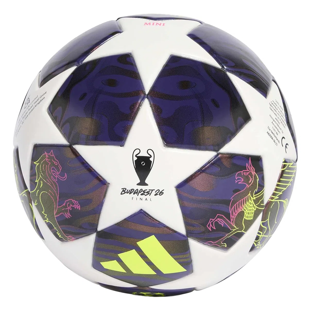 adidas UNISEX UCL MINI F DPURPL/WHITE/SYELLO/ 1