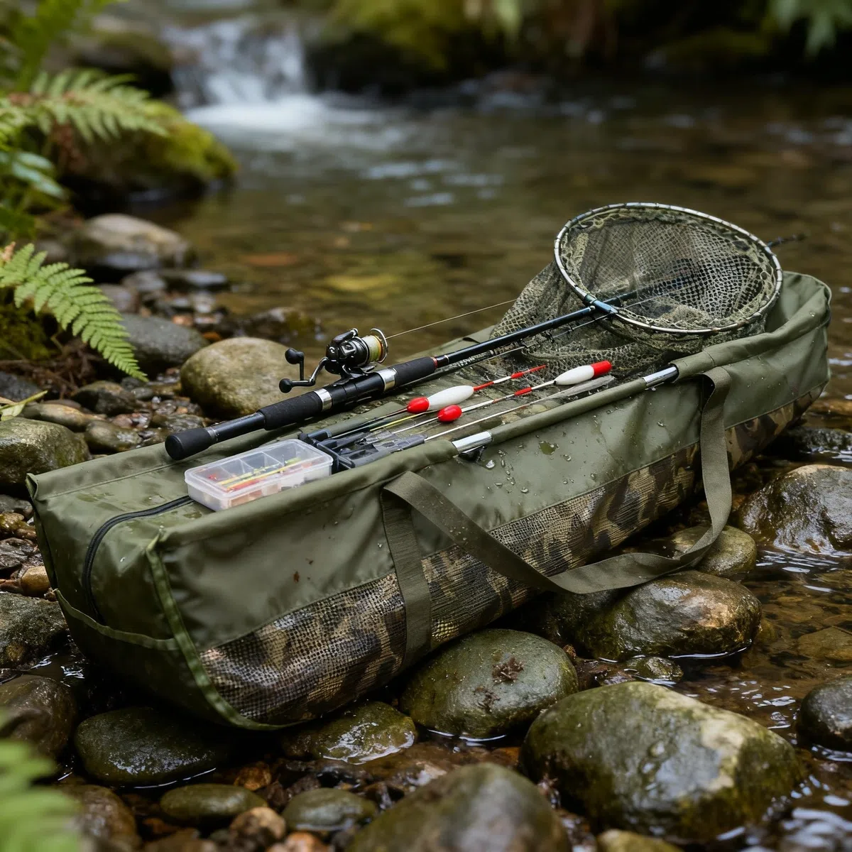 Sac de Conservation Carpe, Sac de pesée Professionnel Pliable pour pêche à la Carpe Bar avec matériau résistant à la déchirure et échelle de Mesure de Poisson 30 cm x 110 cm