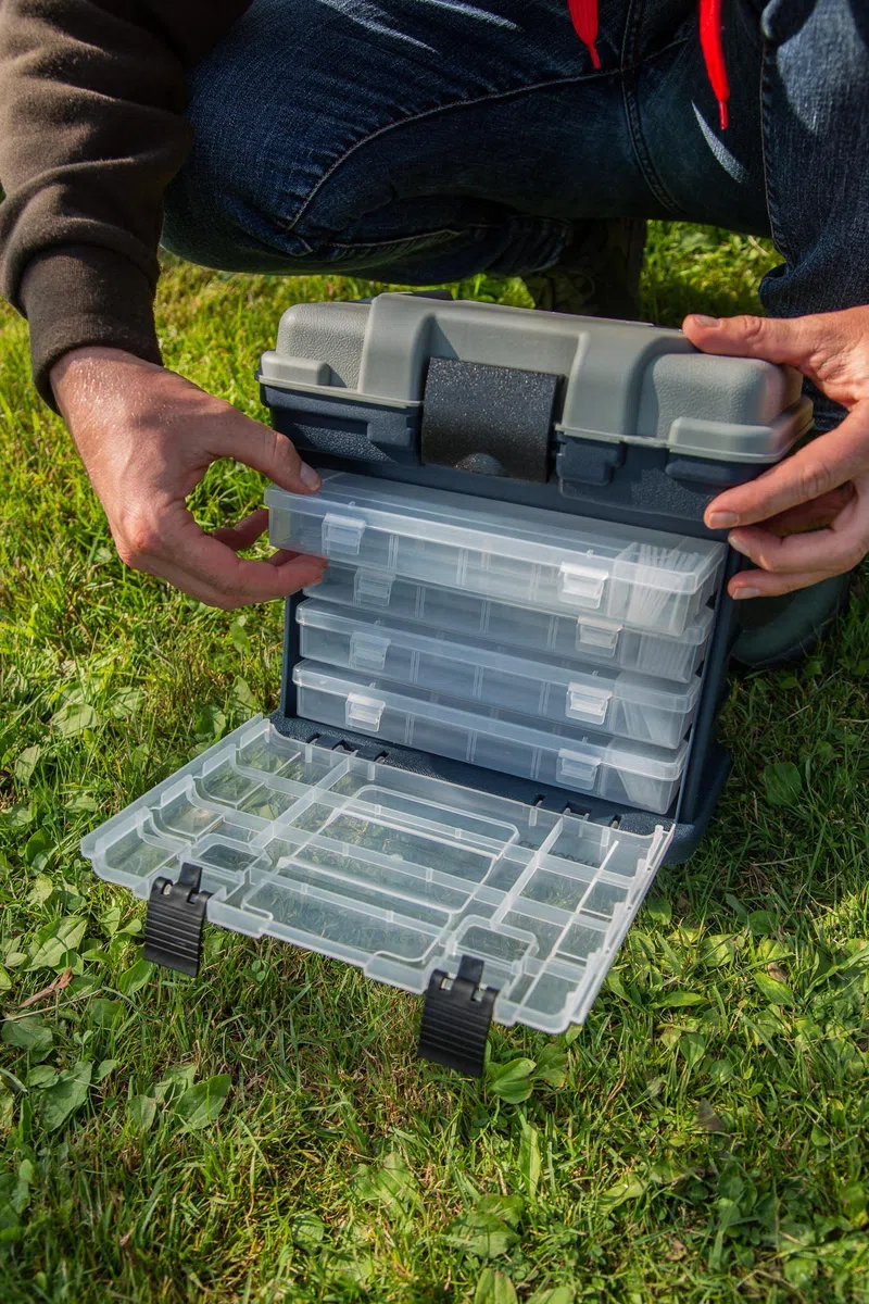 Coffre Ultimate Compact Storage Box Incl. 4 Boites De Rangement - Mallette De Pêche