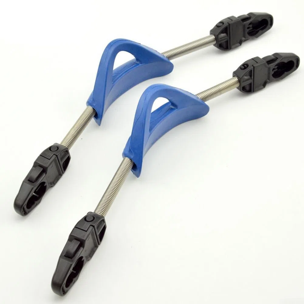 Zoegneer Lot de 2 ailettes à ressort en acier inoxydable pour plongée (S, bleu)