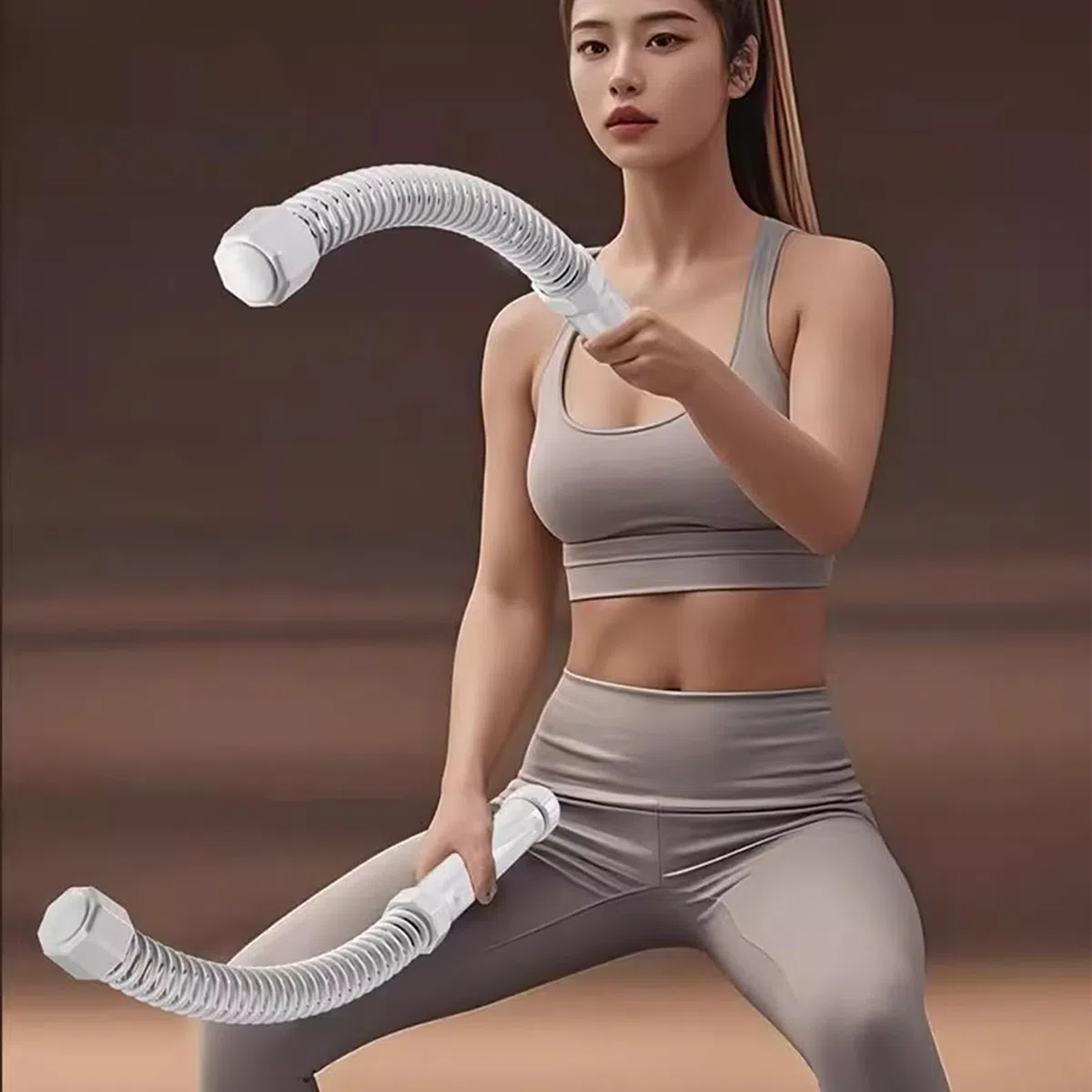 Corde De Fitness, 2 Pièces Courte Corde Ondulatoire, Sangle Compacte Antidérapante Absorbant Les Chocs sans Enchevêtrement pour Perte De Poids Sportifs Voyage
