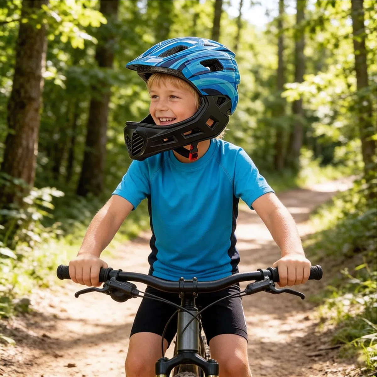 Casque Intégral, Equipement De Protection Cyclisme - Casque Moto Enfant, CasqueMoto Enfant pour Filles Jeunes Cavaliers Débutants Skateboard Jeu Extérieur Parc Fête